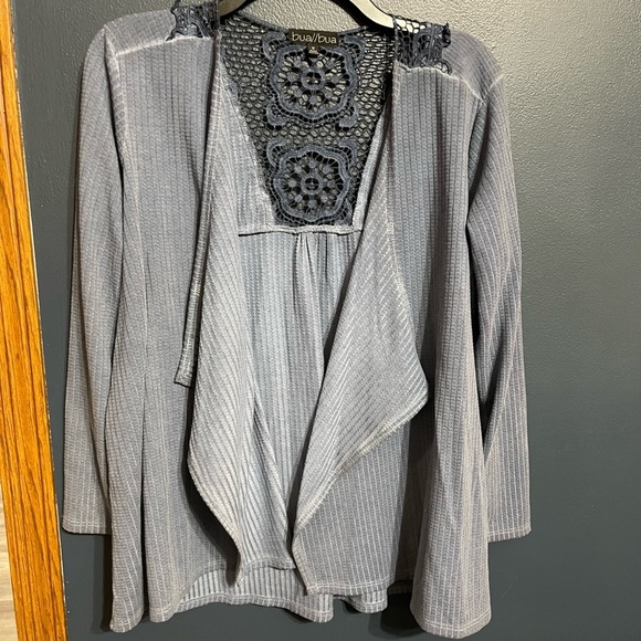 bua bua Sweaters - Bua/Bua Cardigan with lace detail